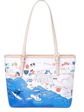 Spartina Southern California Tote with zipper - San Diego, Los Angeles